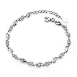 Wavy Ridge Chain Bracelet