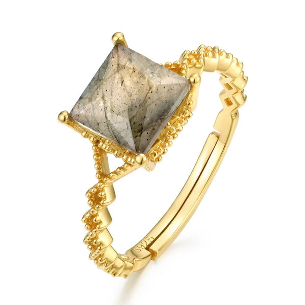 Elegant Labradorite Stone Ring