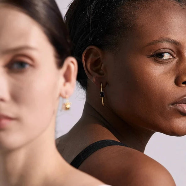 Ovate Hoop Earrings