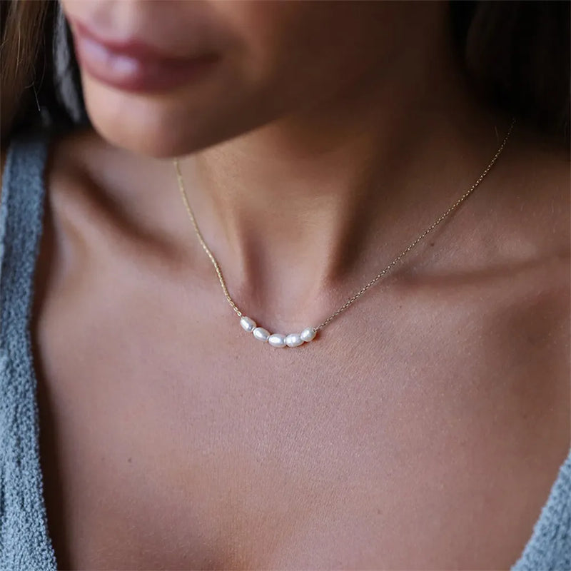 5 Create Pearls Choker Necklaces