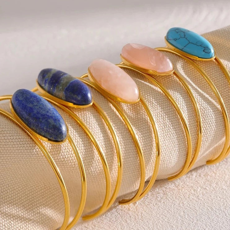 Gemstone Cuff Bracelet