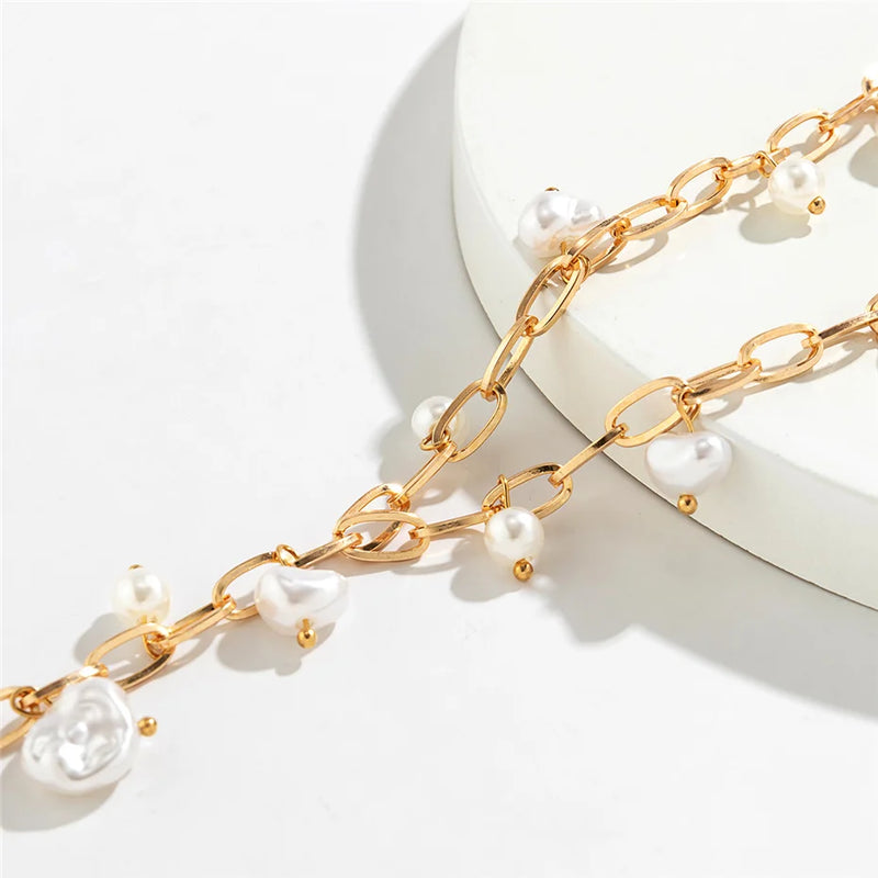 Round Coin Pearl Tassel Fritillary Pendant | Artificial Pearl