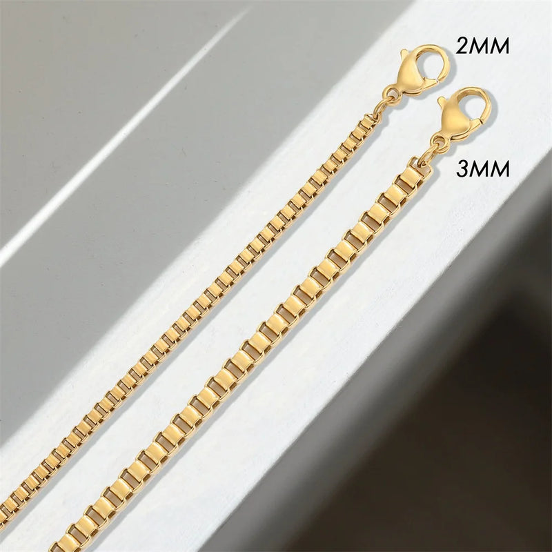 Snake Box Gold  Choker Necklaces